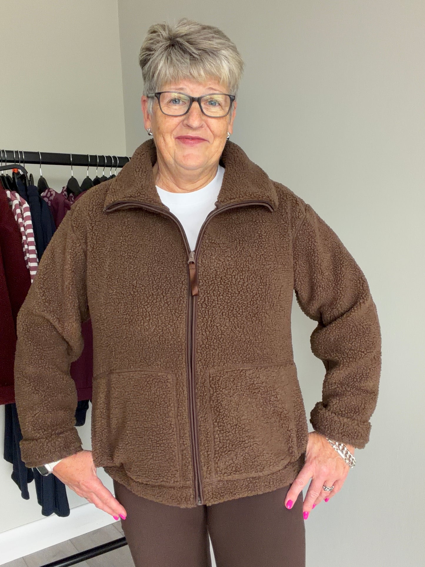 Brown Zip Fleece