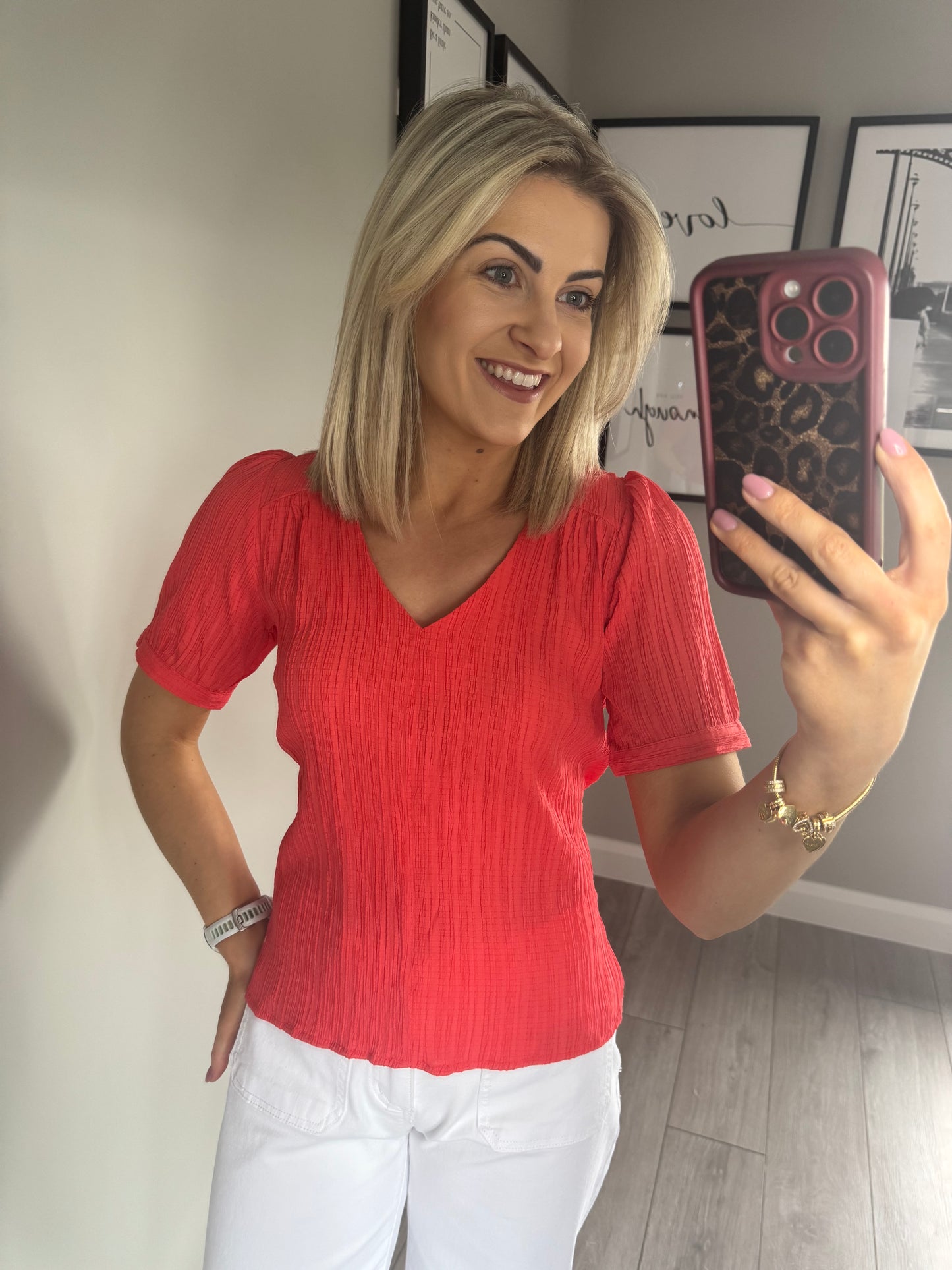 Rant & Rave Betsy Coral Top