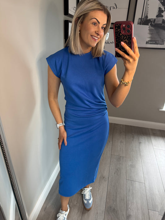 Relax & Renew Anya Cobalt Blue Dress