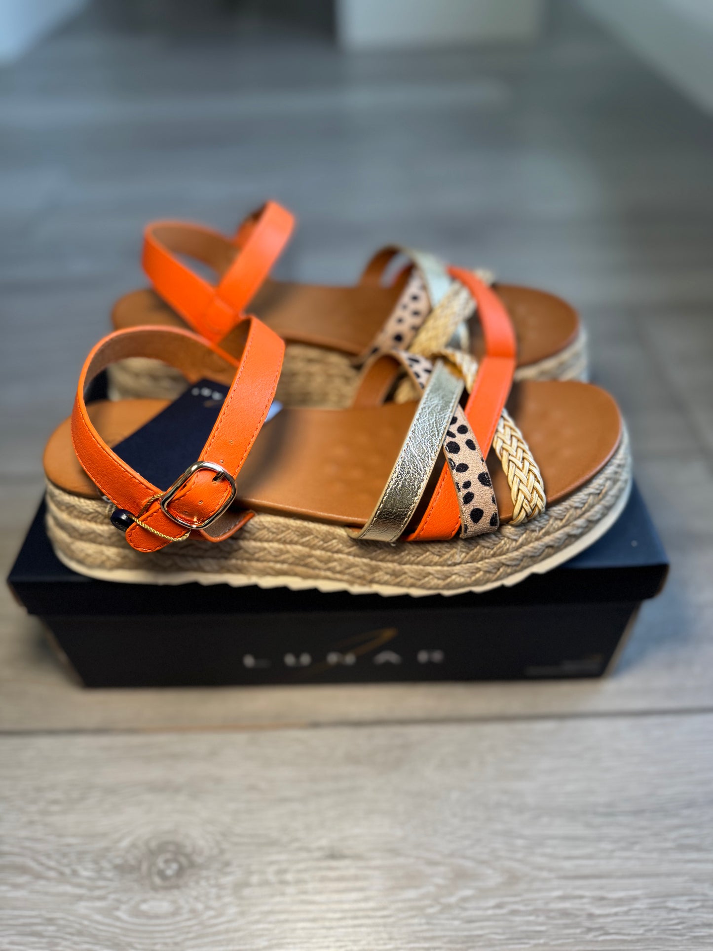 Lunar Flick Orange Sandal
