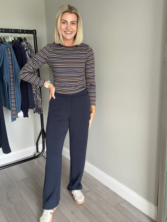 B.Young BYpusti Dark Sapphire Straight Pants