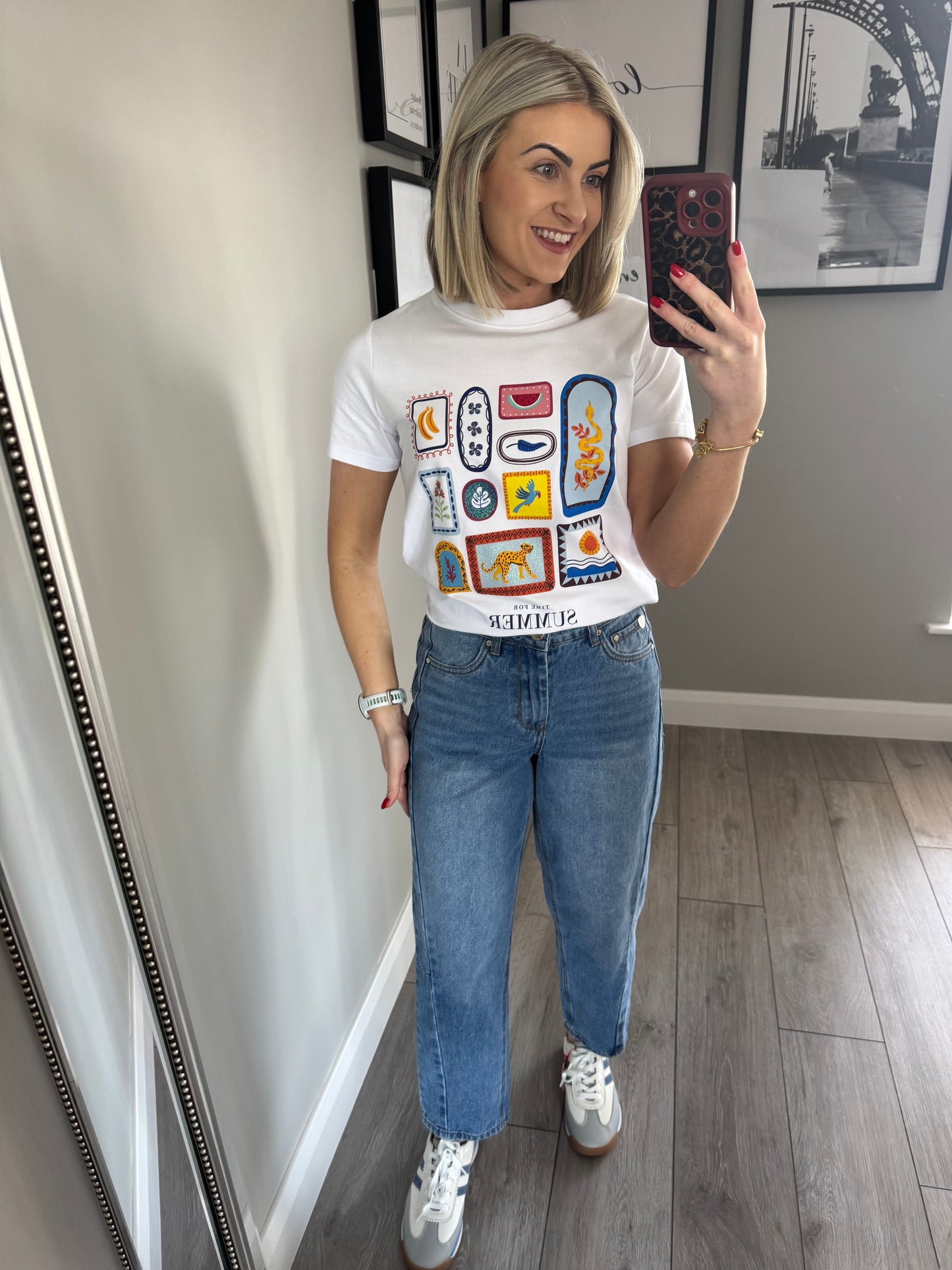 Rant & Rave Bobby Mid Blue Barrel Jean