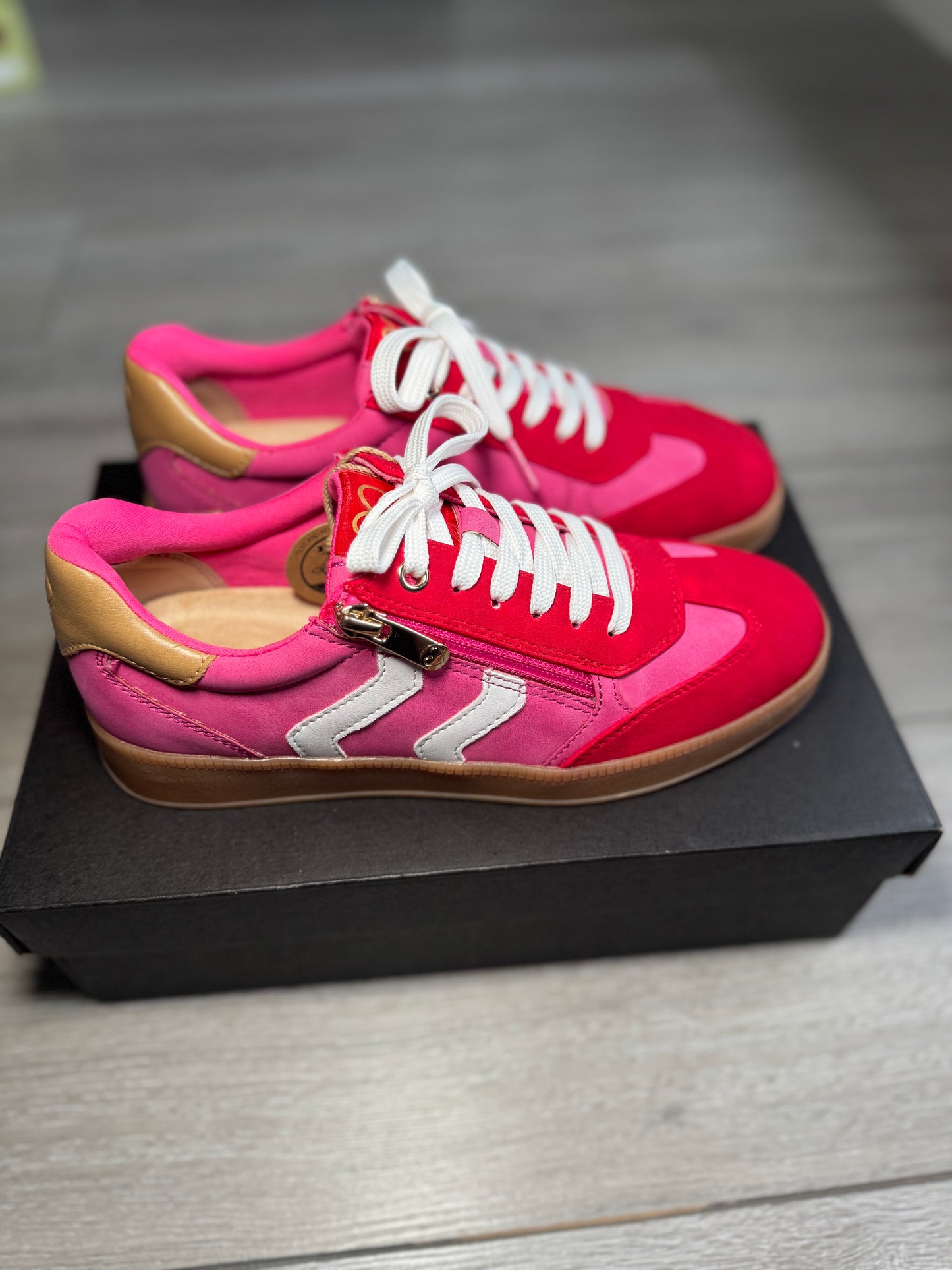 Marco Tozzi Pink/Red Trainer