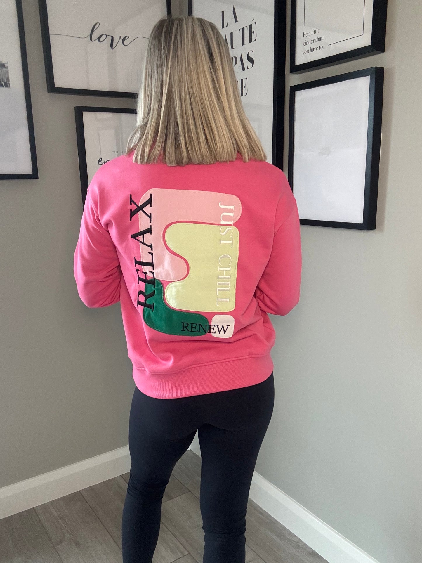 Relax & Renew Gianna Pink Sweater