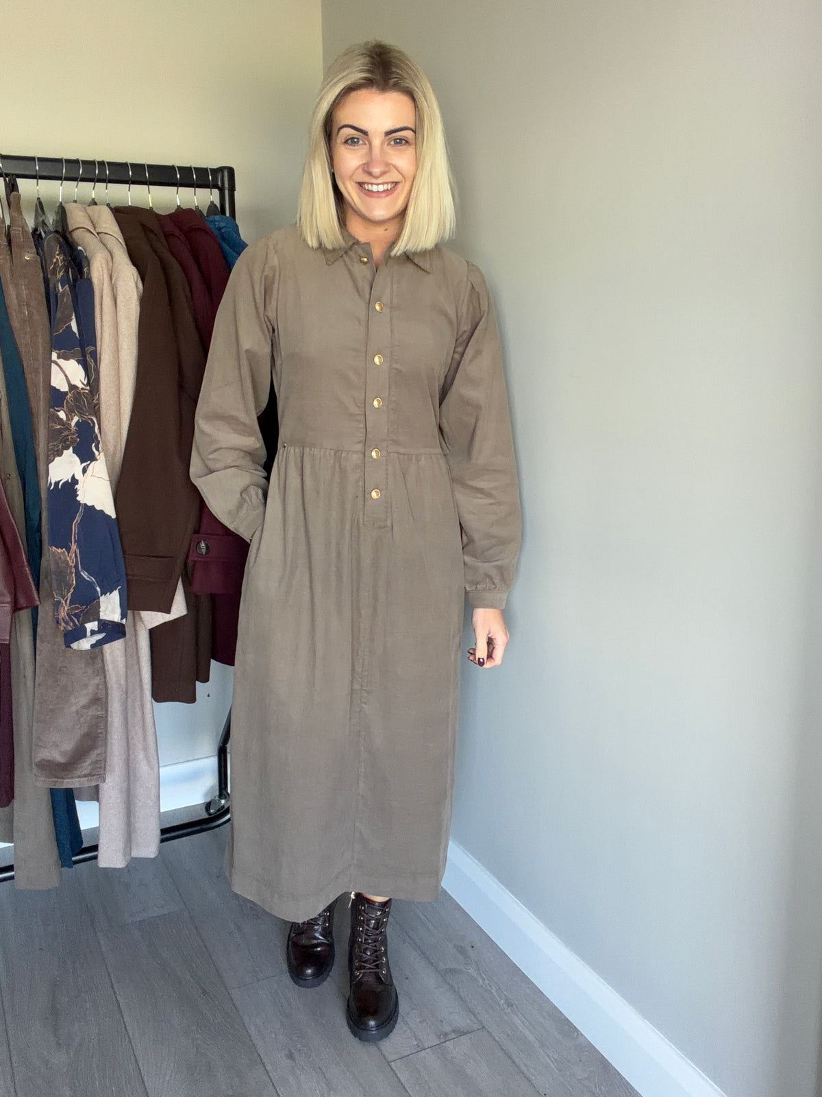 Rant & Rave Hazel Biscuit Shirt Dress