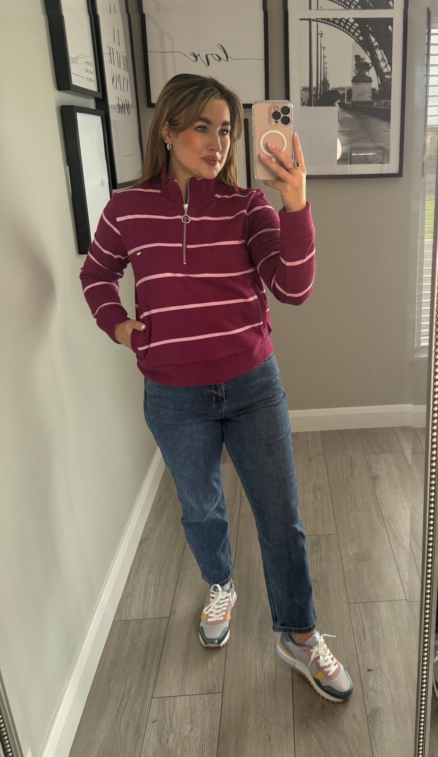 Relax & Renew Molly Grape Half Zip
