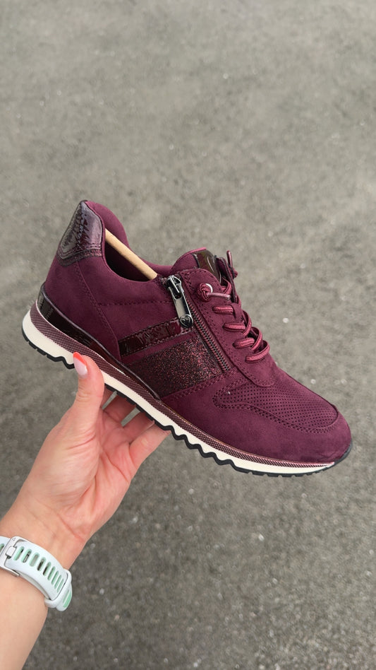 Marco Tozzi Mulberry Comb Zip Trainer