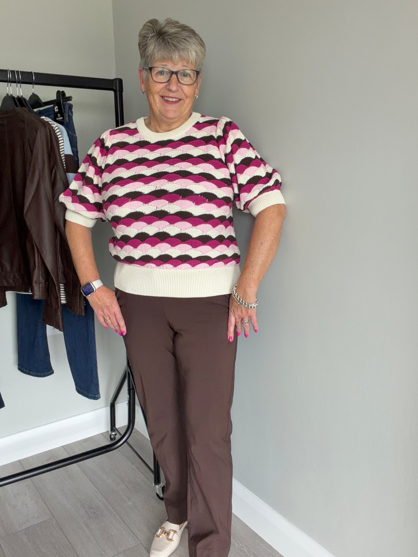 B.Young BYdixi Brown Straight Trousers