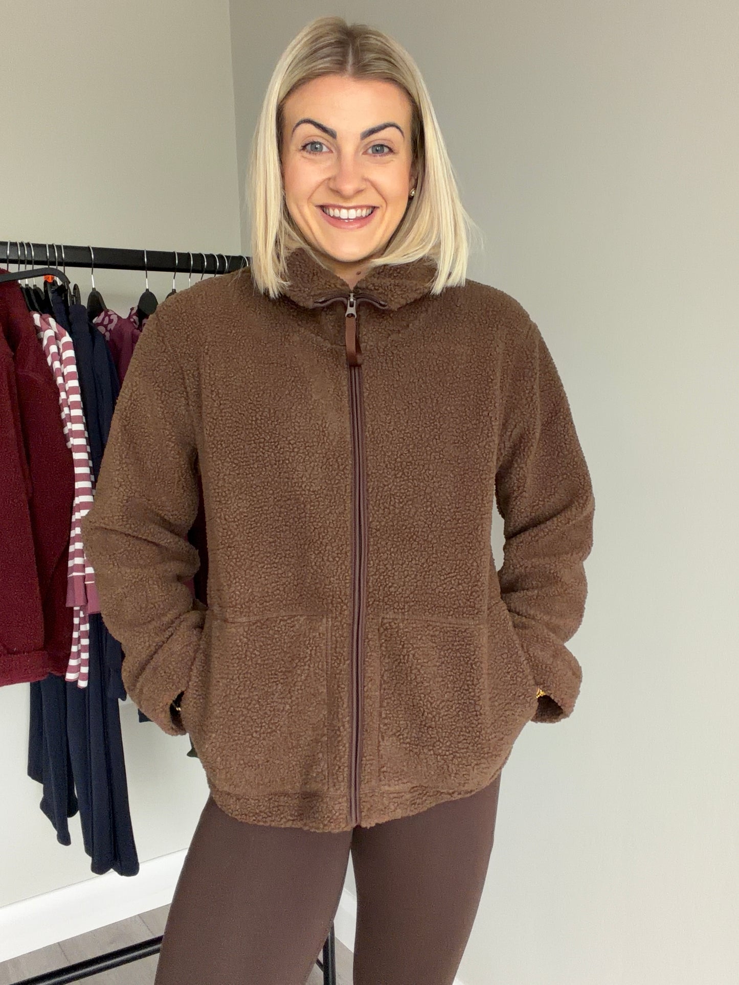 Brown Zip Fleece