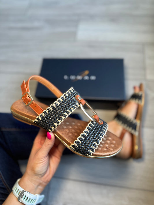 Lunar Jules Black Sandal