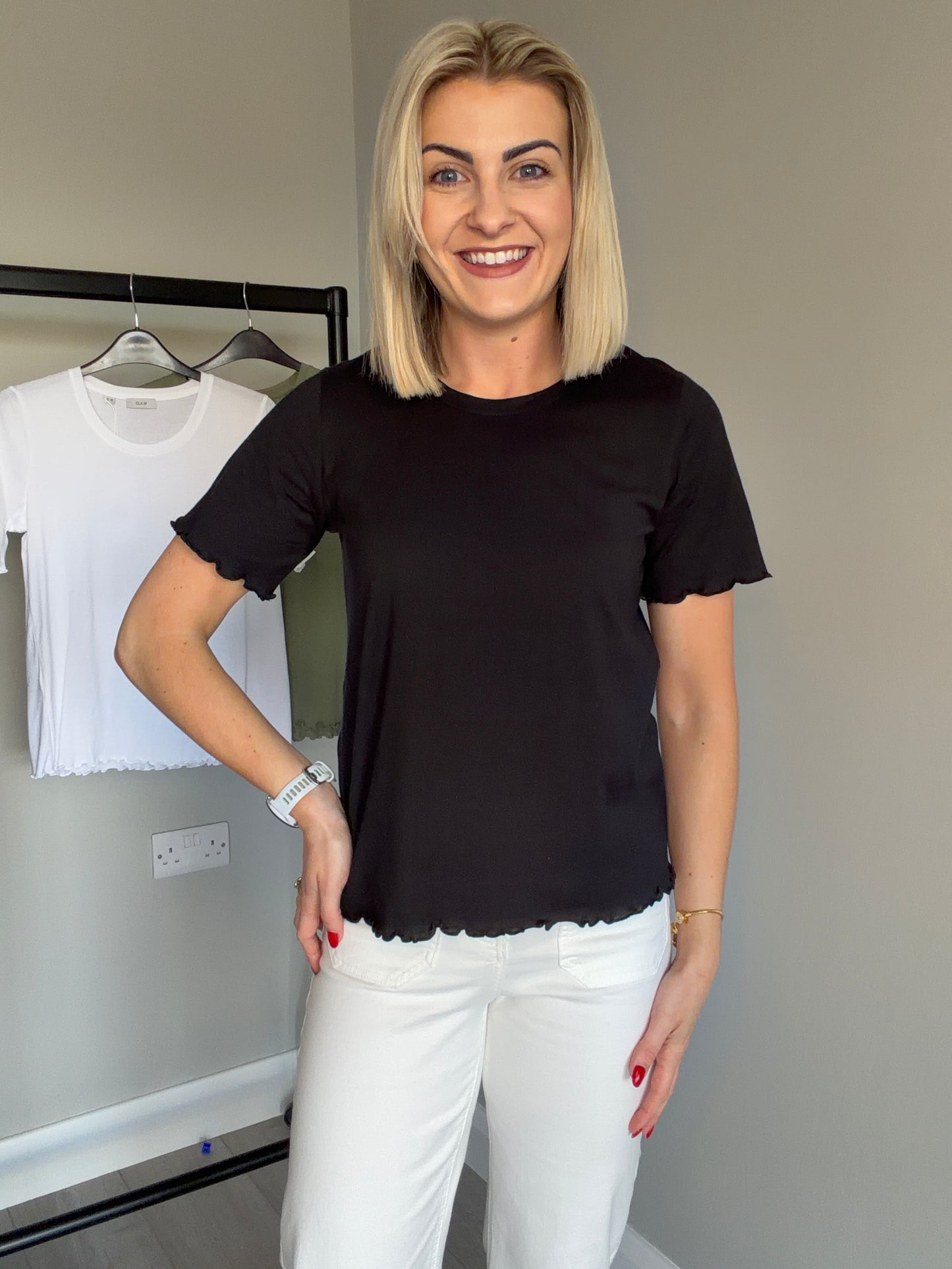 Black Frill Tee