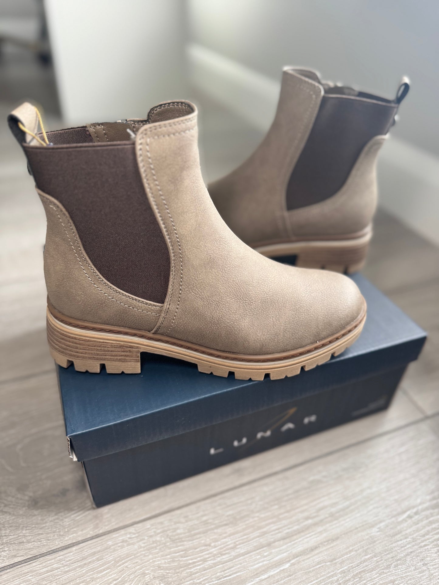 Lunar Destiny Taupe Ankle Boot
