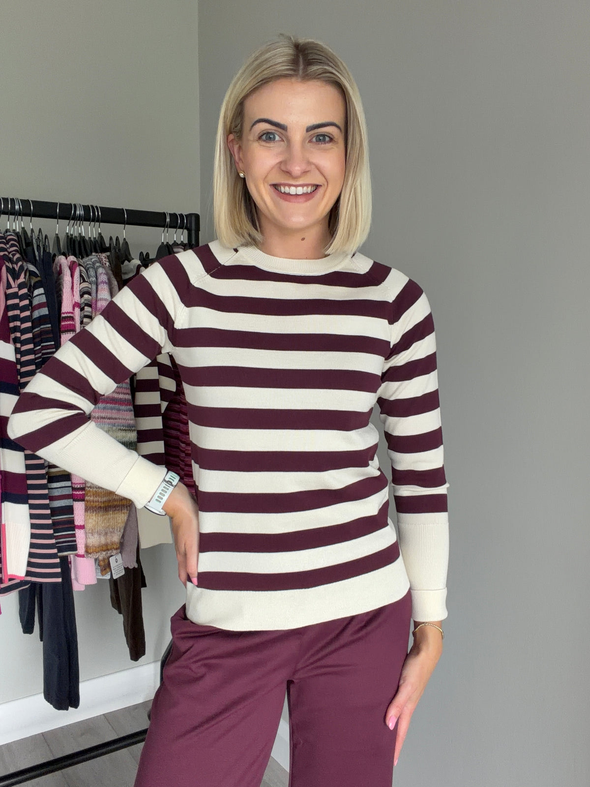 B.Young BYmmorla Fig Stripe Jumper