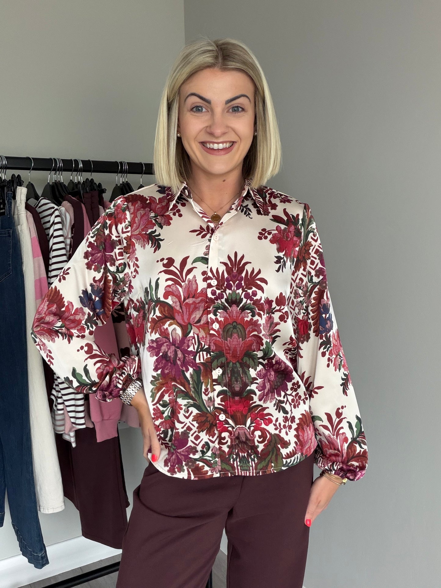 Freequent Moonbeam/Wine Shirt