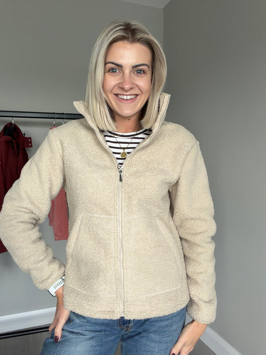 Claudia C Beige Teddy Fleece