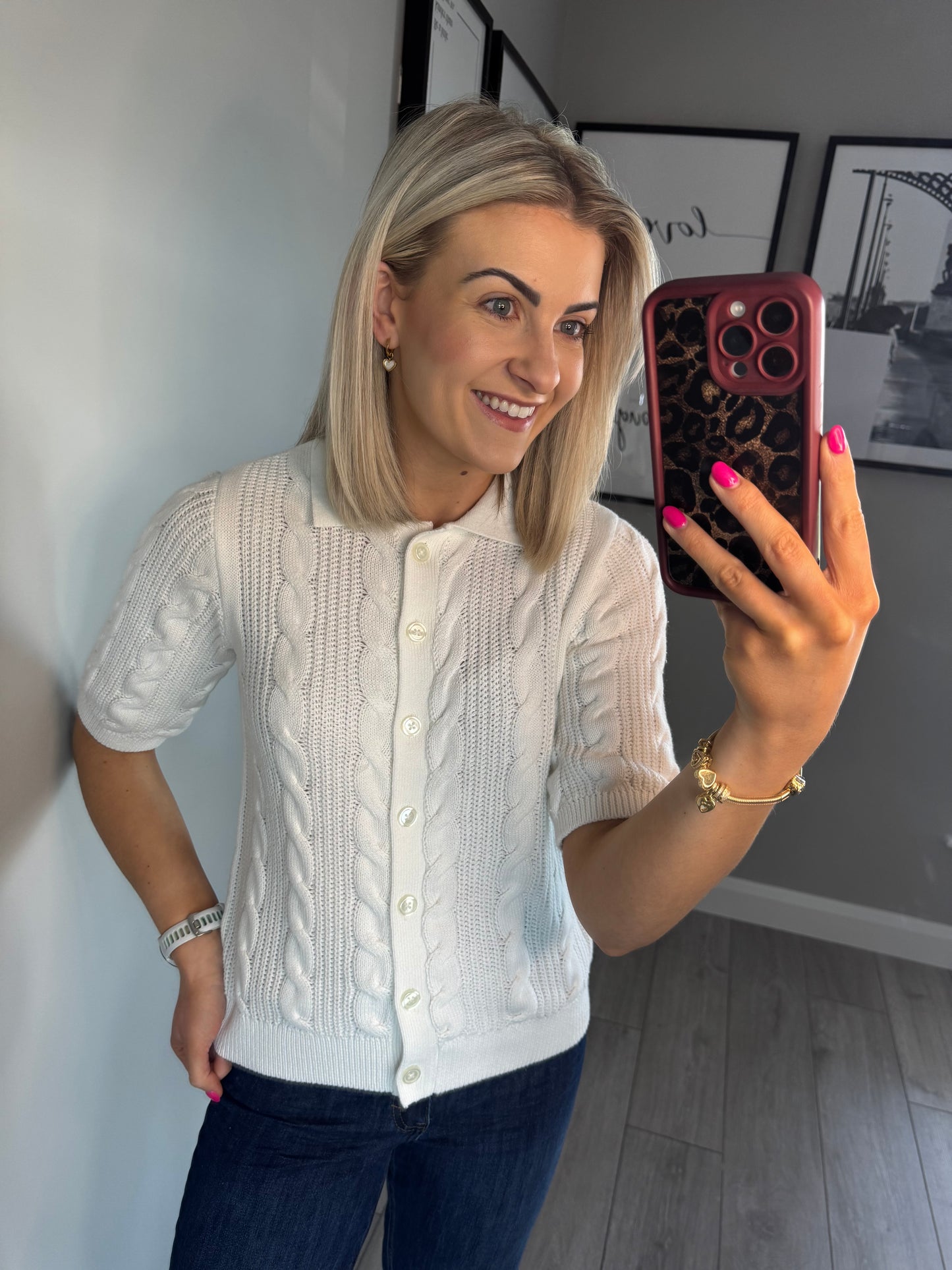 Kaffe KAblair Chalk Knit Cardigan