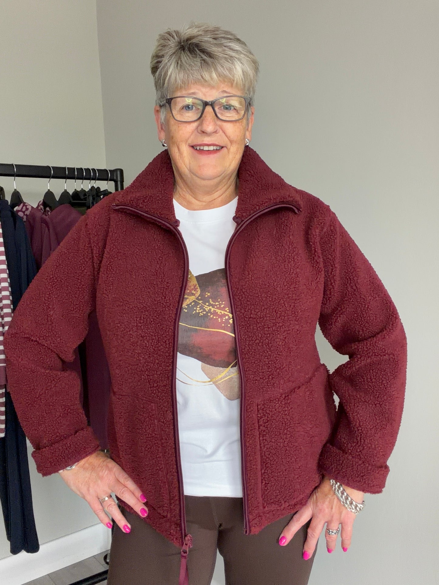 Merlot Zip Fleece
