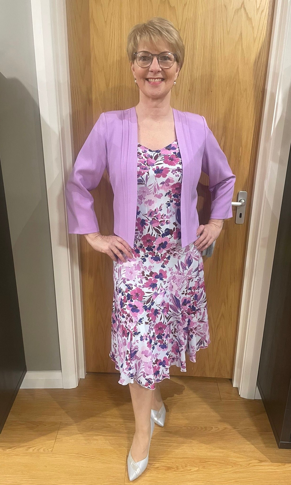 Glitz Lilac/Pink Floral Two Piece