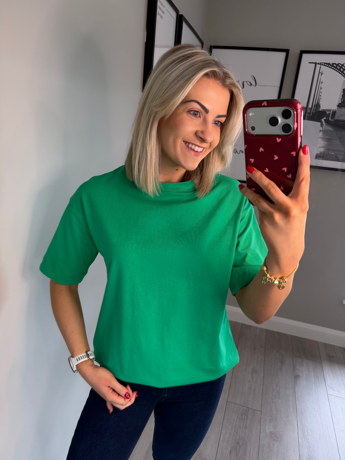 Kaffe KAtomina Bright Green T-Shirt