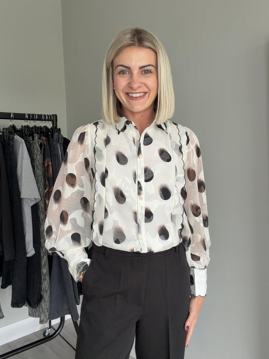 Rant & Rave Posy White Blouse
