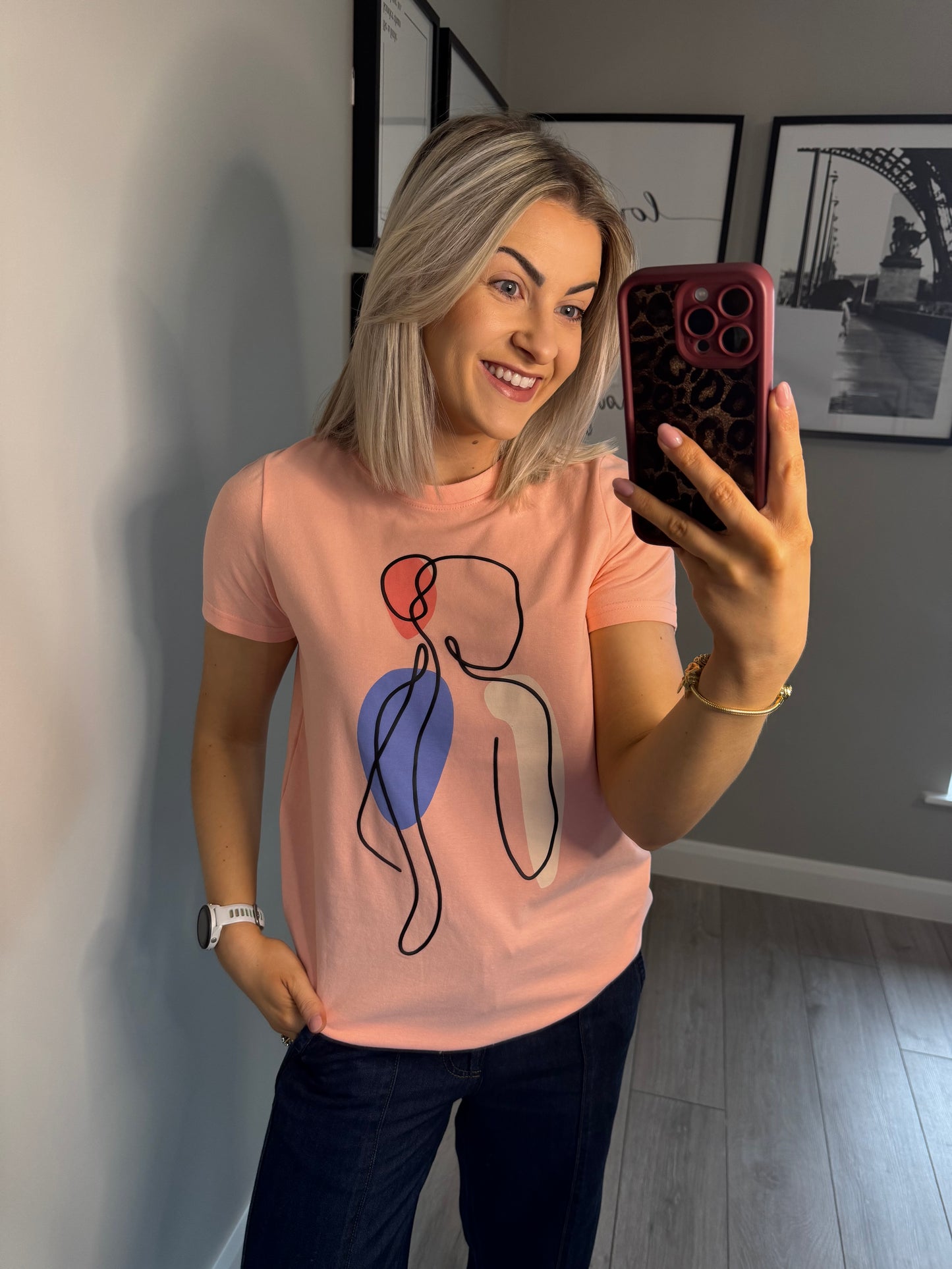 Relax & Renew Meryl Peach T-Shirt