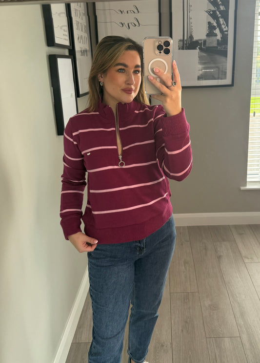 Relax & Renew Molly Grape Half Zip
