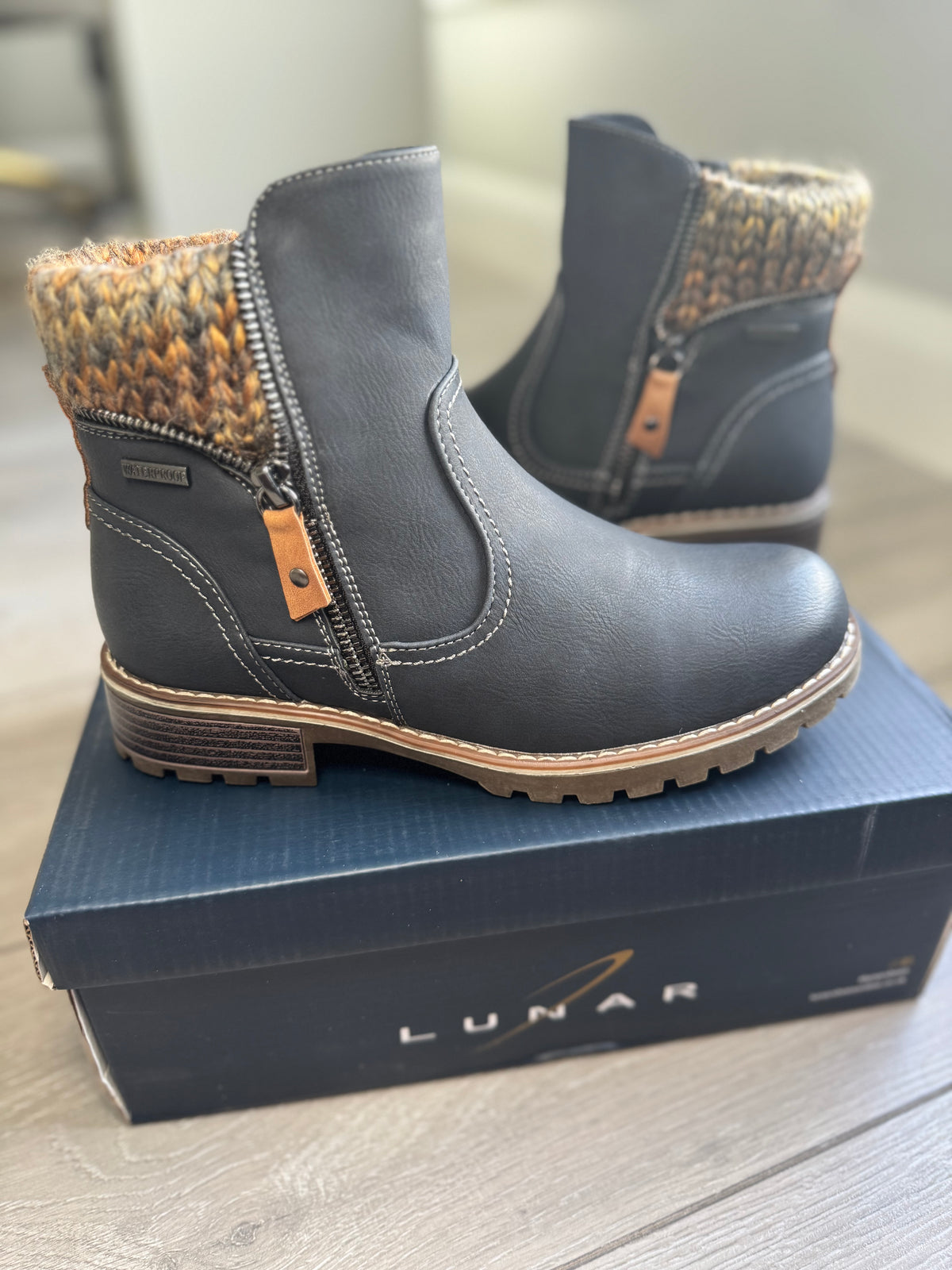 Lunar Breeze Navy Waterproof Boot