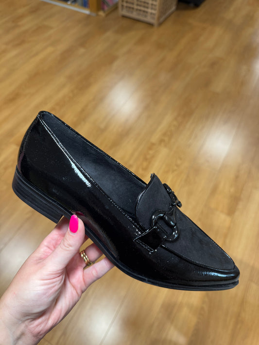 Marco Tozzi Black Patent Loafer