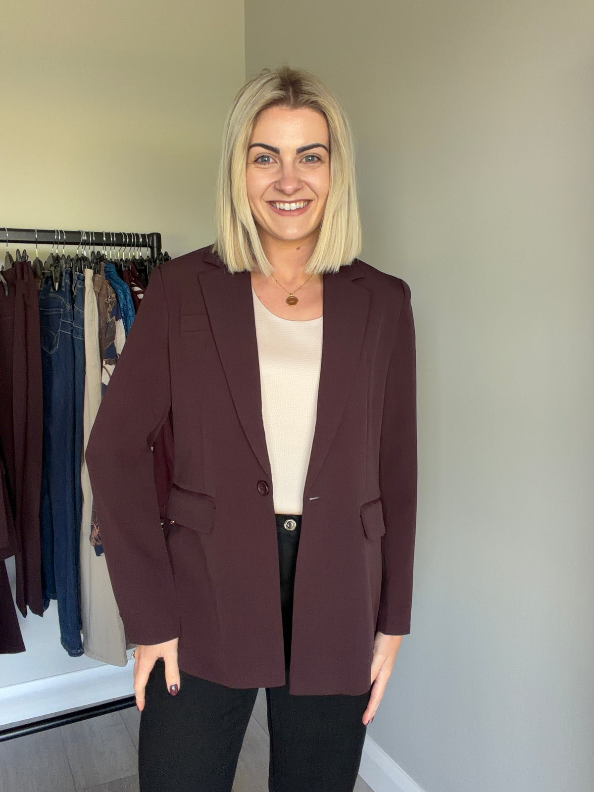 Rant & Rave Tabitha Aubergine Blazer
