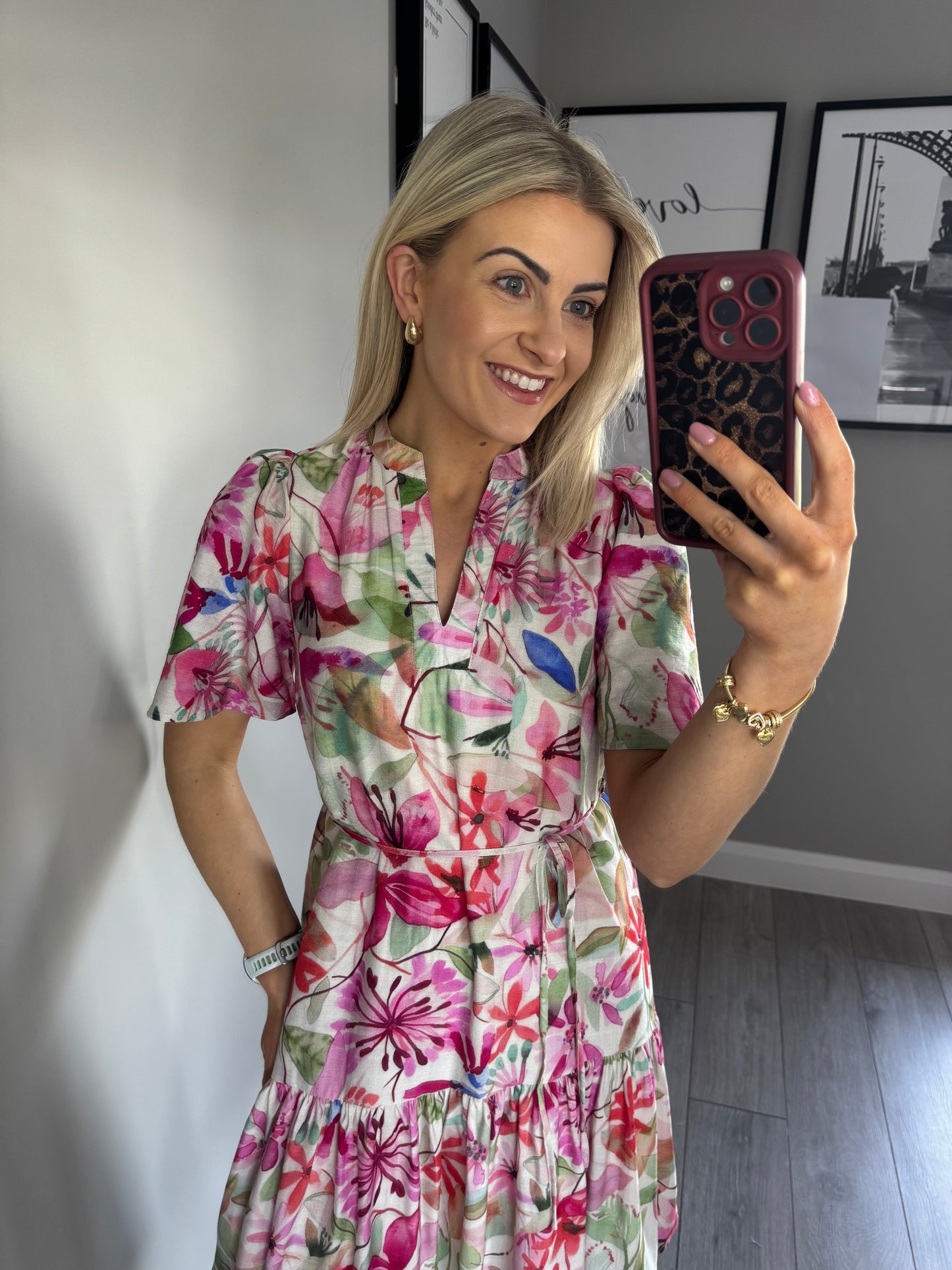 Rant & Rave Fleur Pink Dress