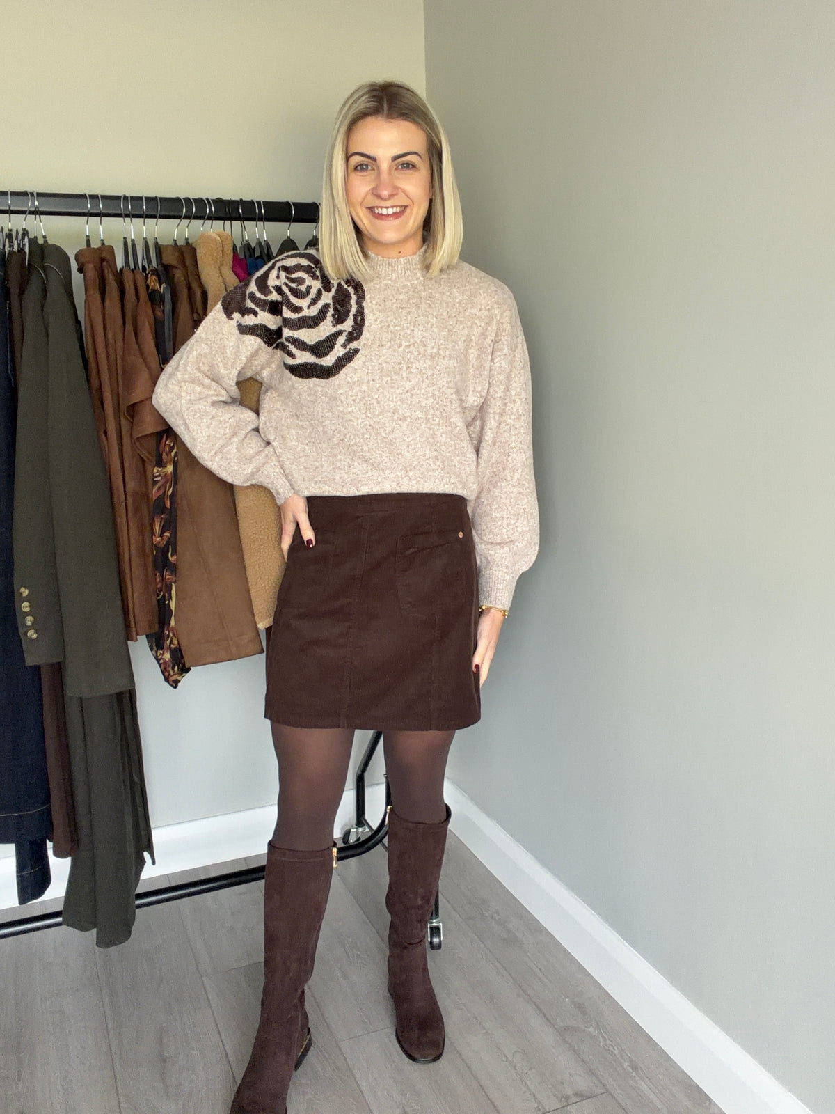Rant & Rave Sarah Light Brown Jumper