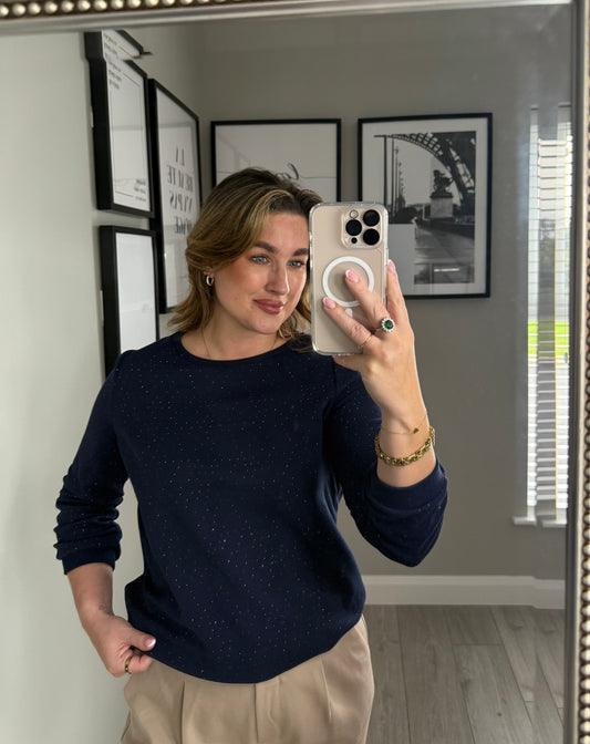 Yest Navy/Gold Sweater