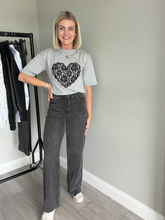 Kaffe KAmeadow Grey Vintage Wash Jean