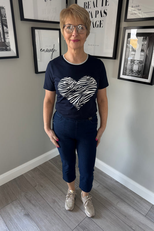Claudia C Denim Pull On Crops