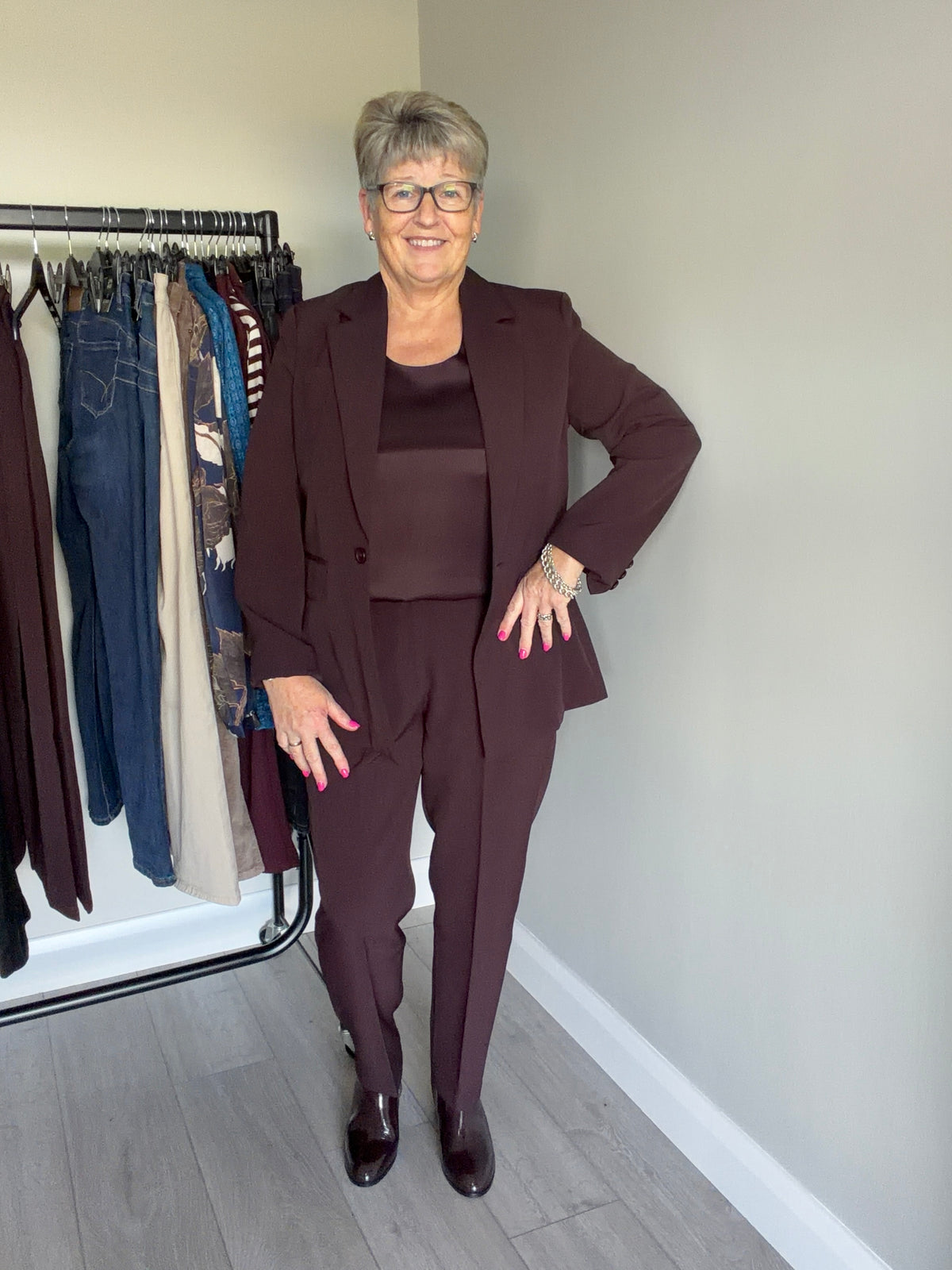 Rant & Rave Emma Aubergine Top