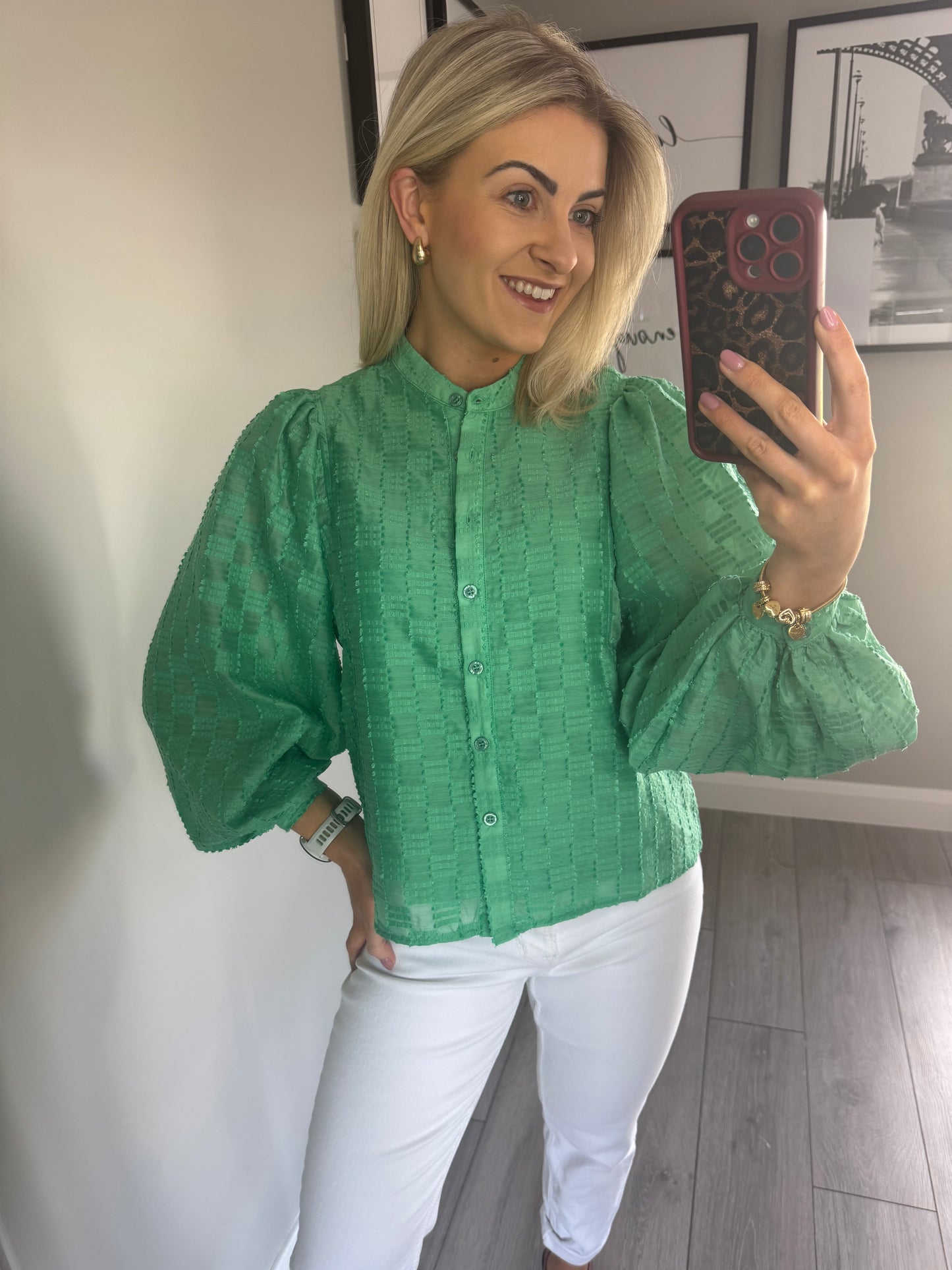 Rant & Rave Zuri Green Blouse