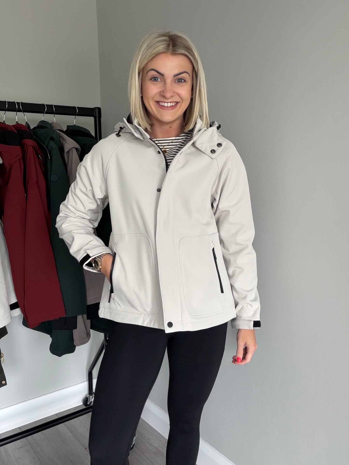 Relax & Renew Nancy Stone Water Repellent Coat