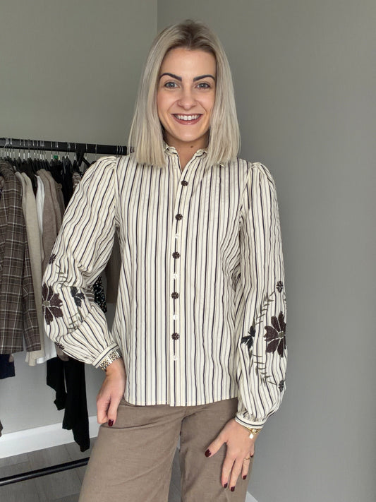 B.Young BYhippi Birch Stripe Shirt