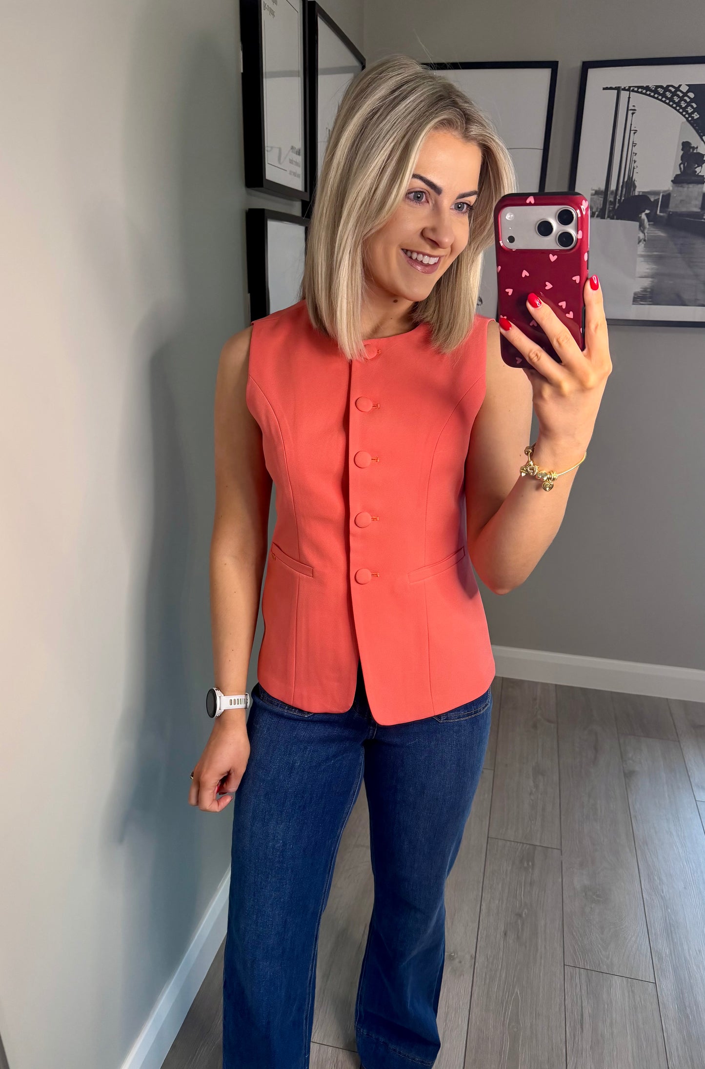 Rant & Rave Melody Coral Waistcoat