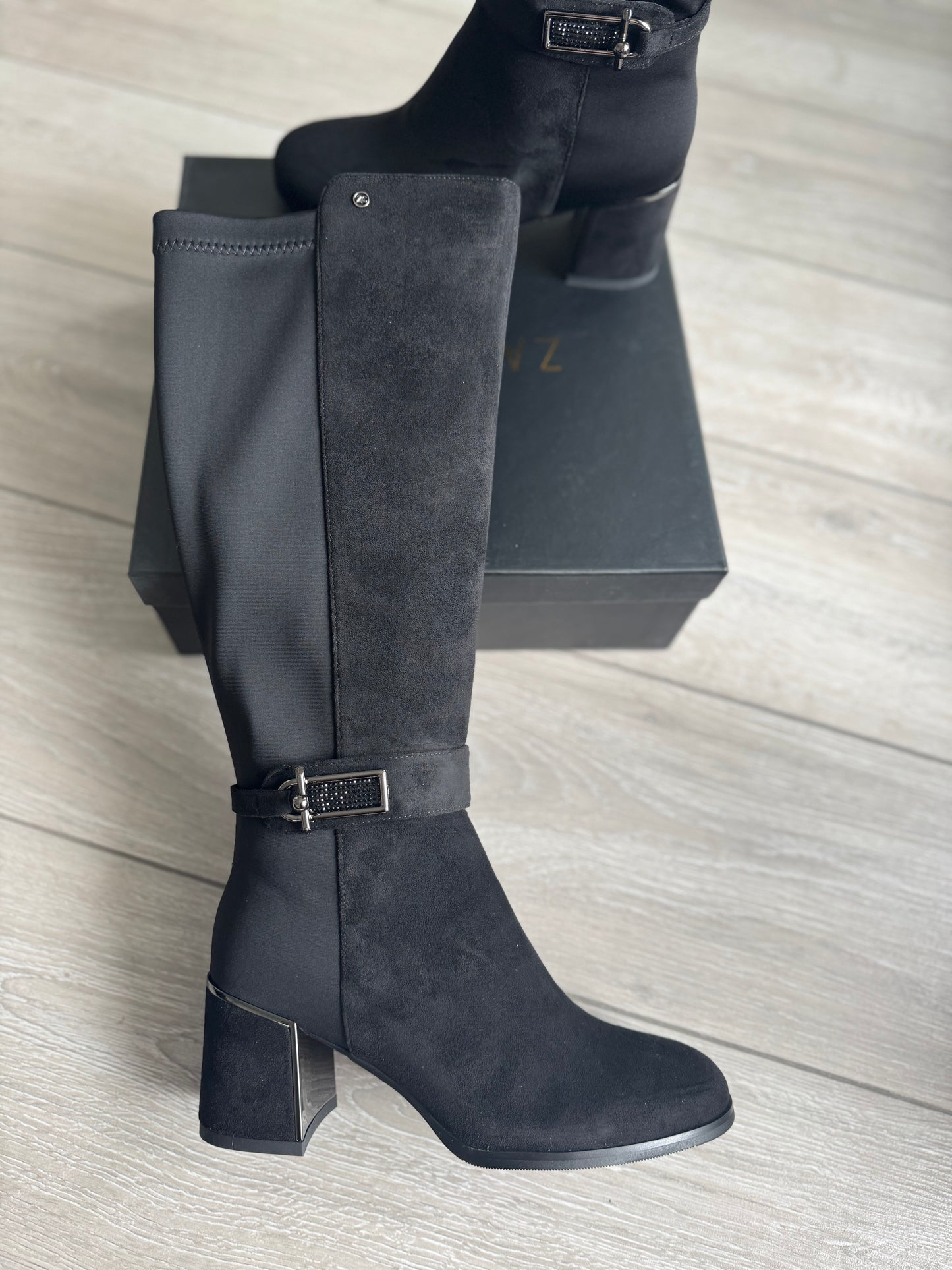 Zanni & Co Qinlan Black Long Boot