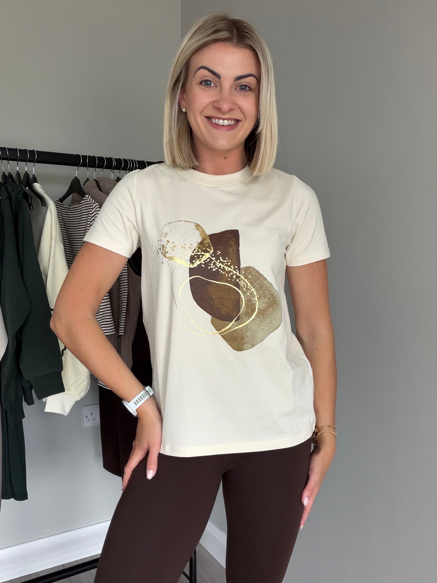 Relax & Renew Rosalie Cream Tee