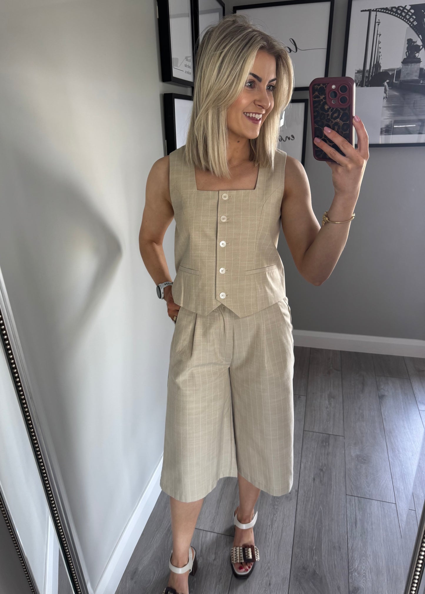 Rant & Rave Edlyn Sand Waistcoat