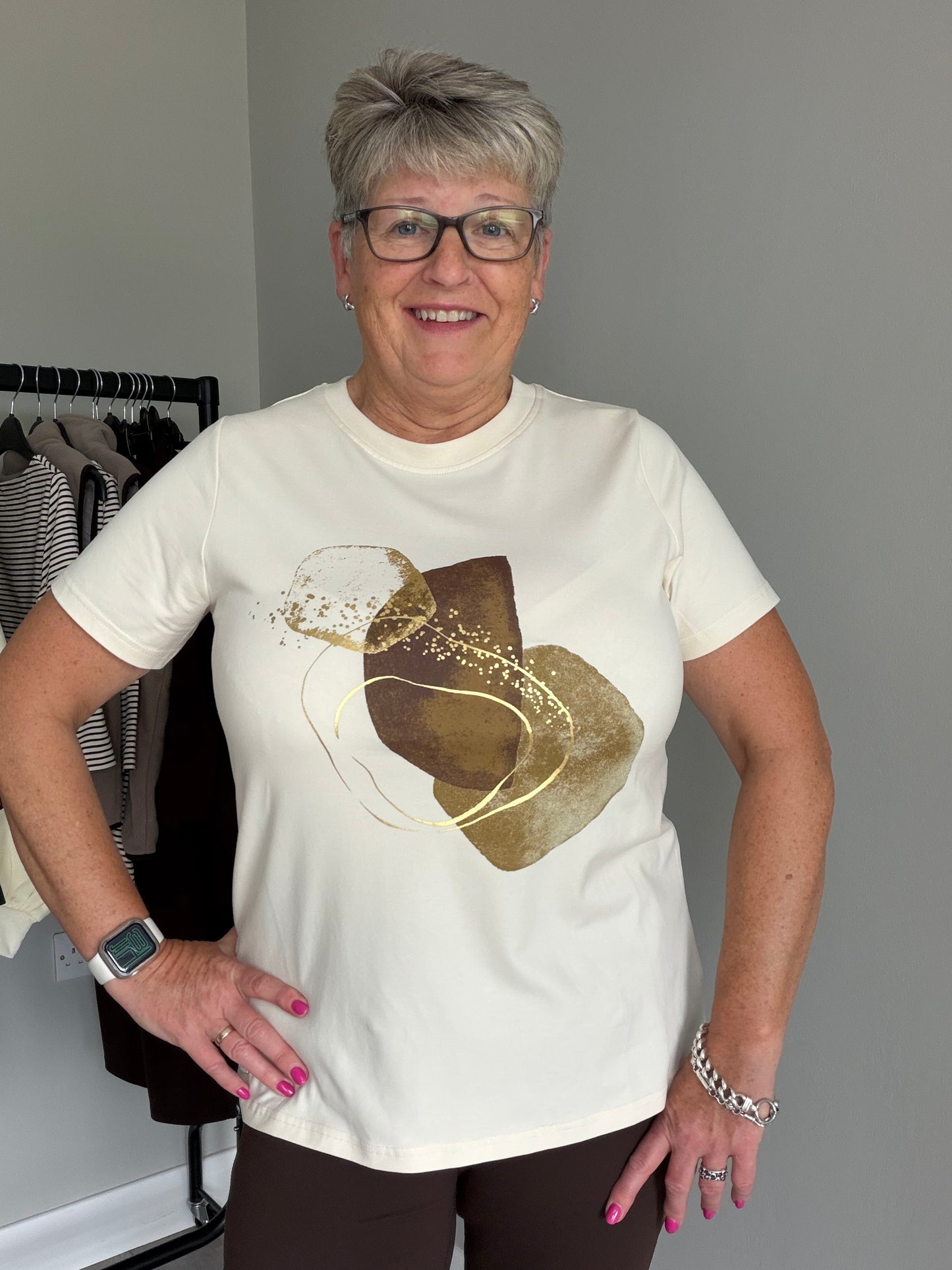 Relax & Renew Rosalie Cream Tee