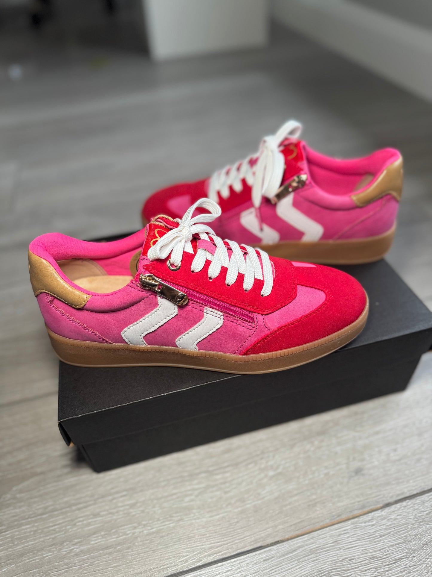 Marco Tozzi Pink/Red Trainer