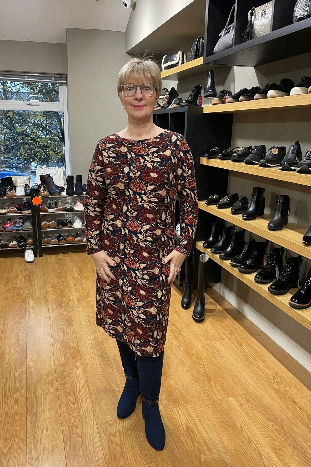 Adini Narita Teal Winter Garden Dress