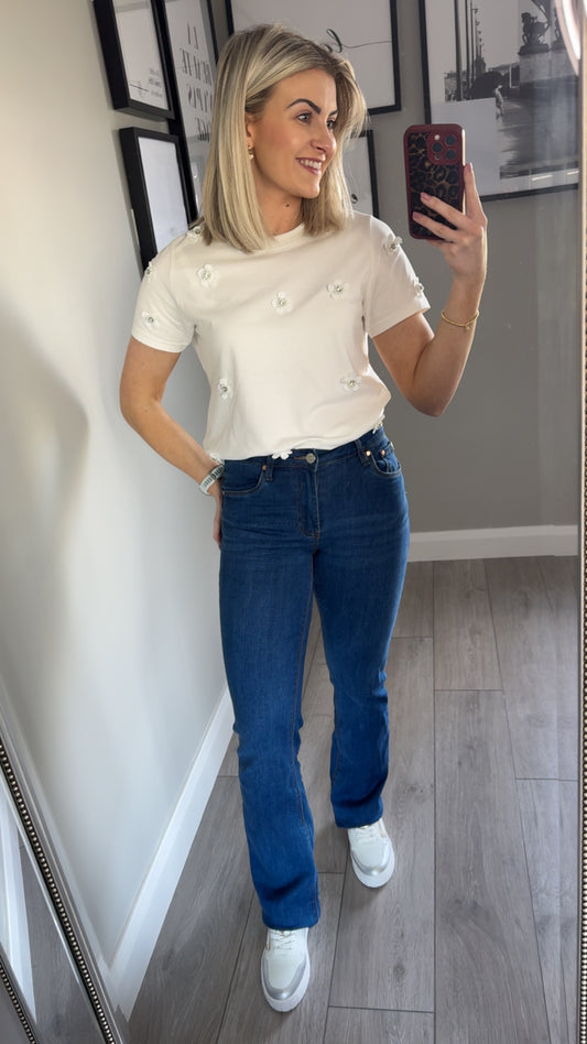 Rant & Rave Clodagh Mid Blue Bootcut Jean
