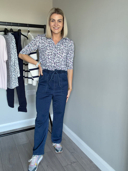 Emreco Elasticated Denim Trousers