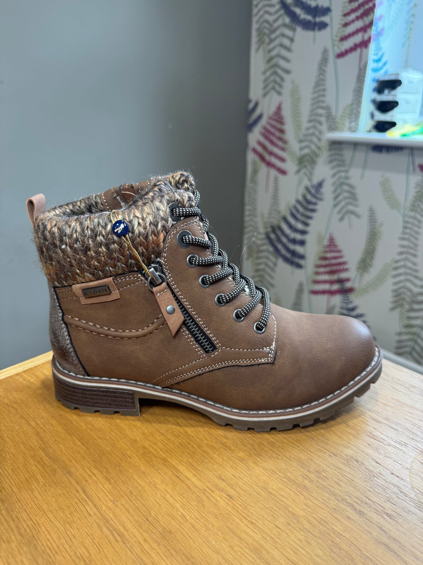Lunar Millie Tan Waterproof Boot