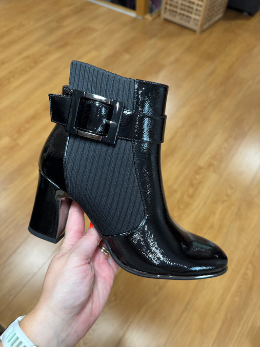 Lunar Trudy Black Patent Boot