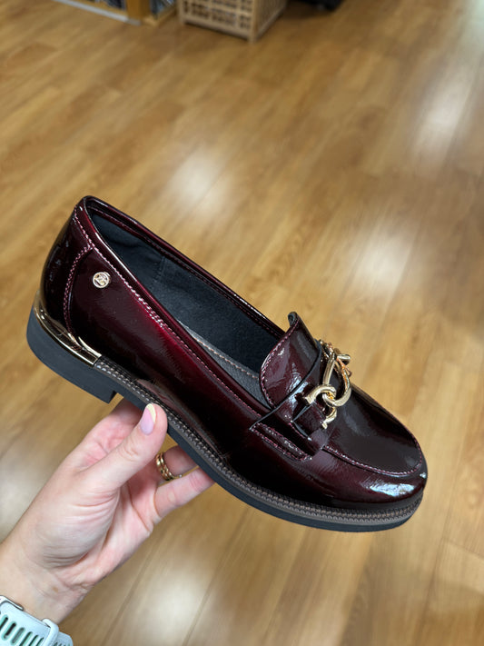 Zanni Phan Thiet Maroon Patent Loafer